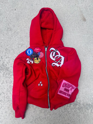 Oofy Motion Zip Up Red