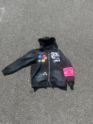 Oofy Motion Zip Up Black