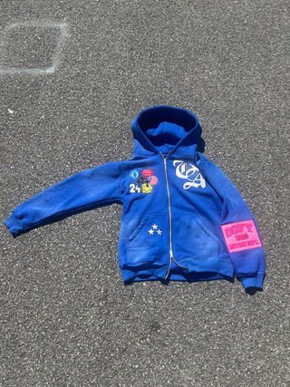 Oofy Motion Zip Up Blue